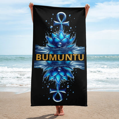 Serviette Lotus bleu Ankh "BUMUNTU"